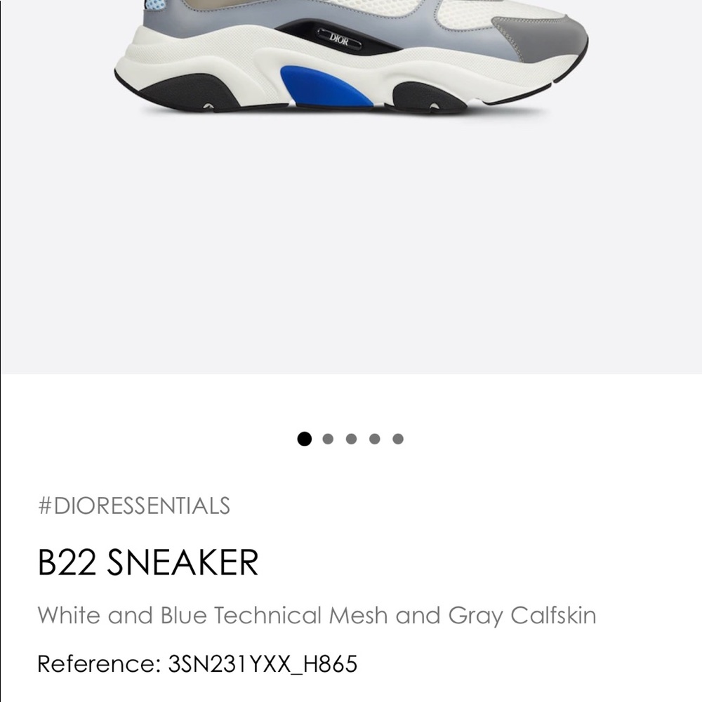 DIOR B22 Sneaker size 45